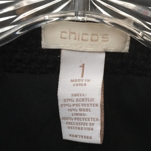 FINAL MARKDOWN Ladies’ Chico’s Uniquely Decorated Lined Jacket (1 ≈ M or 8 - Picture 3 of 14